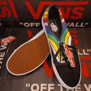 VANS Authentic Refract Rainbow Pride Black / Multi Men 5.5/Women 7 VN0A2Z5IWN71